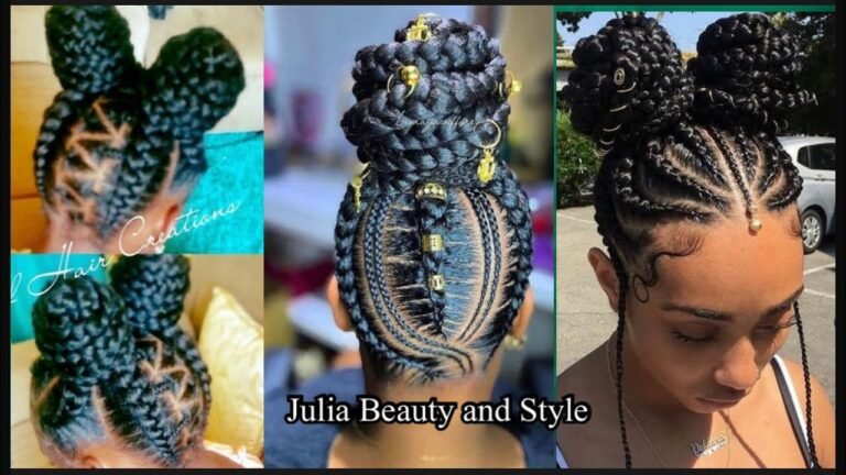 Braided Buns Hairstyles For Black Hair