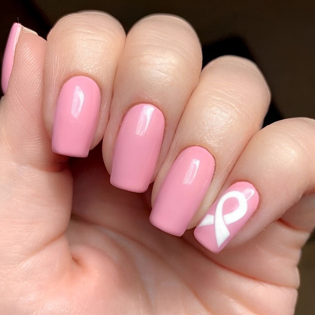 Breast Cancer Awareness Nail Art