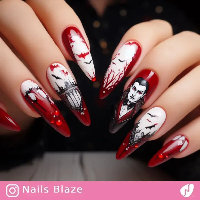 Dracula Nail Art