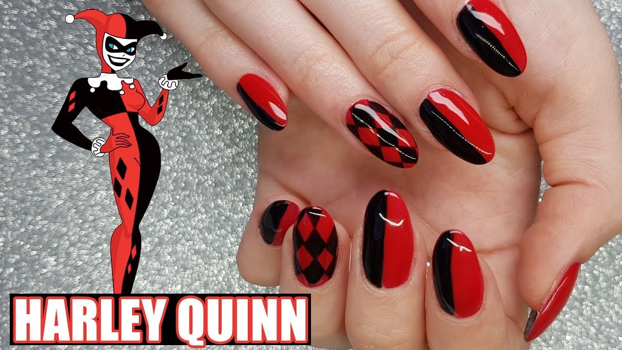 Harley Quinn Nail Ideas