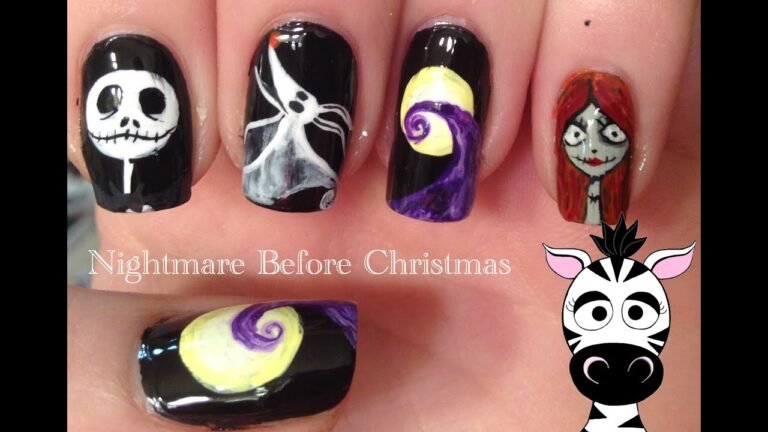 Nightmare Before Christmas Nail Ideas