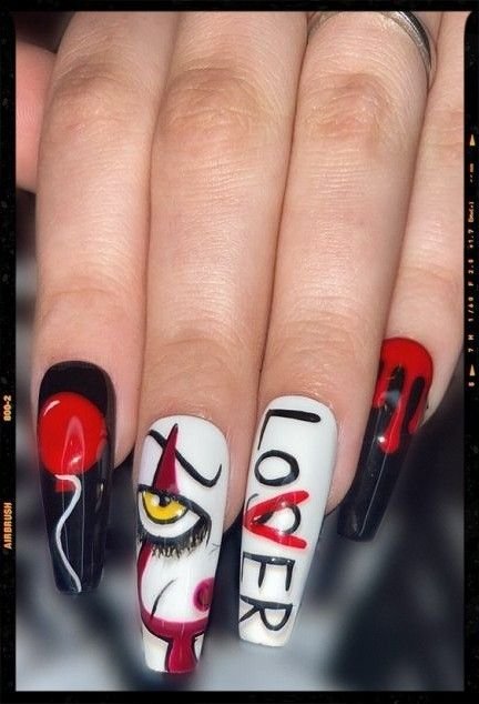 Pennywise Nail Art