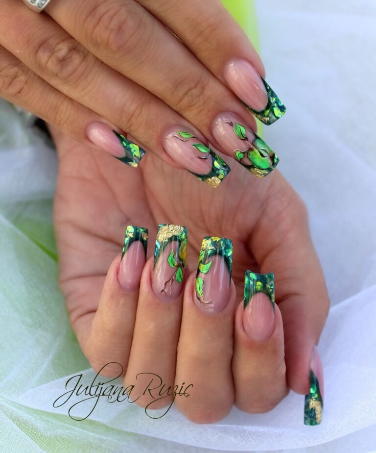 Poison Ivy Nail Art