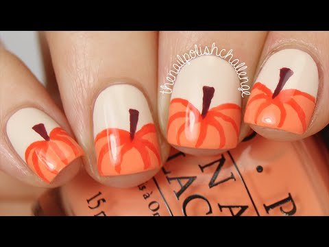 Pumkin Nail Art