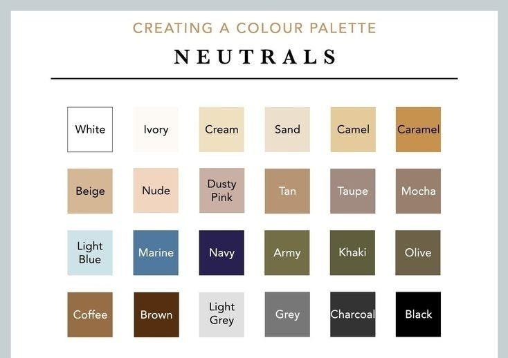 What are Neutral Colors in Fashion