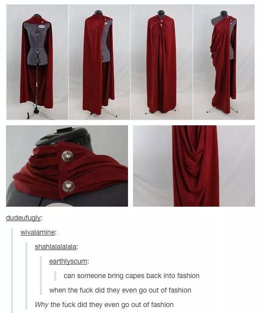 Why Did Cloaks Go Out of Fashion